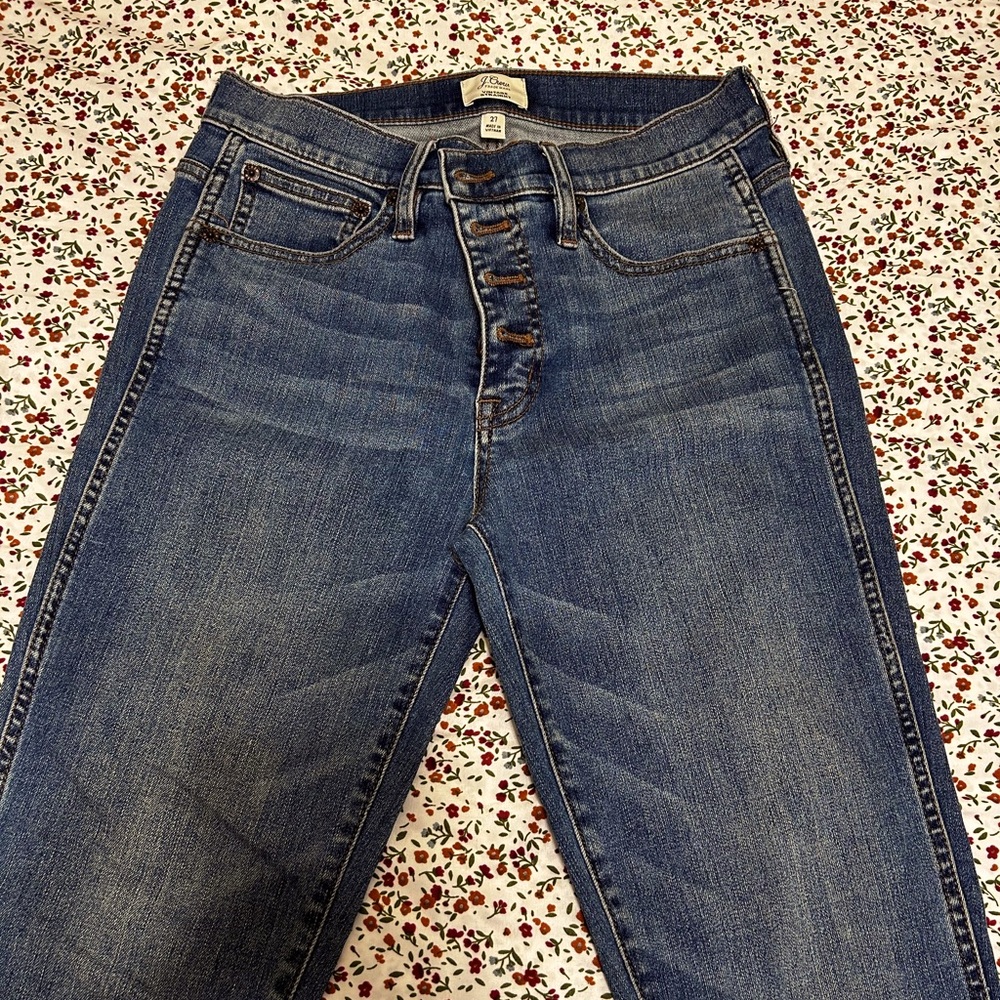 J crew vintage straight jeans.